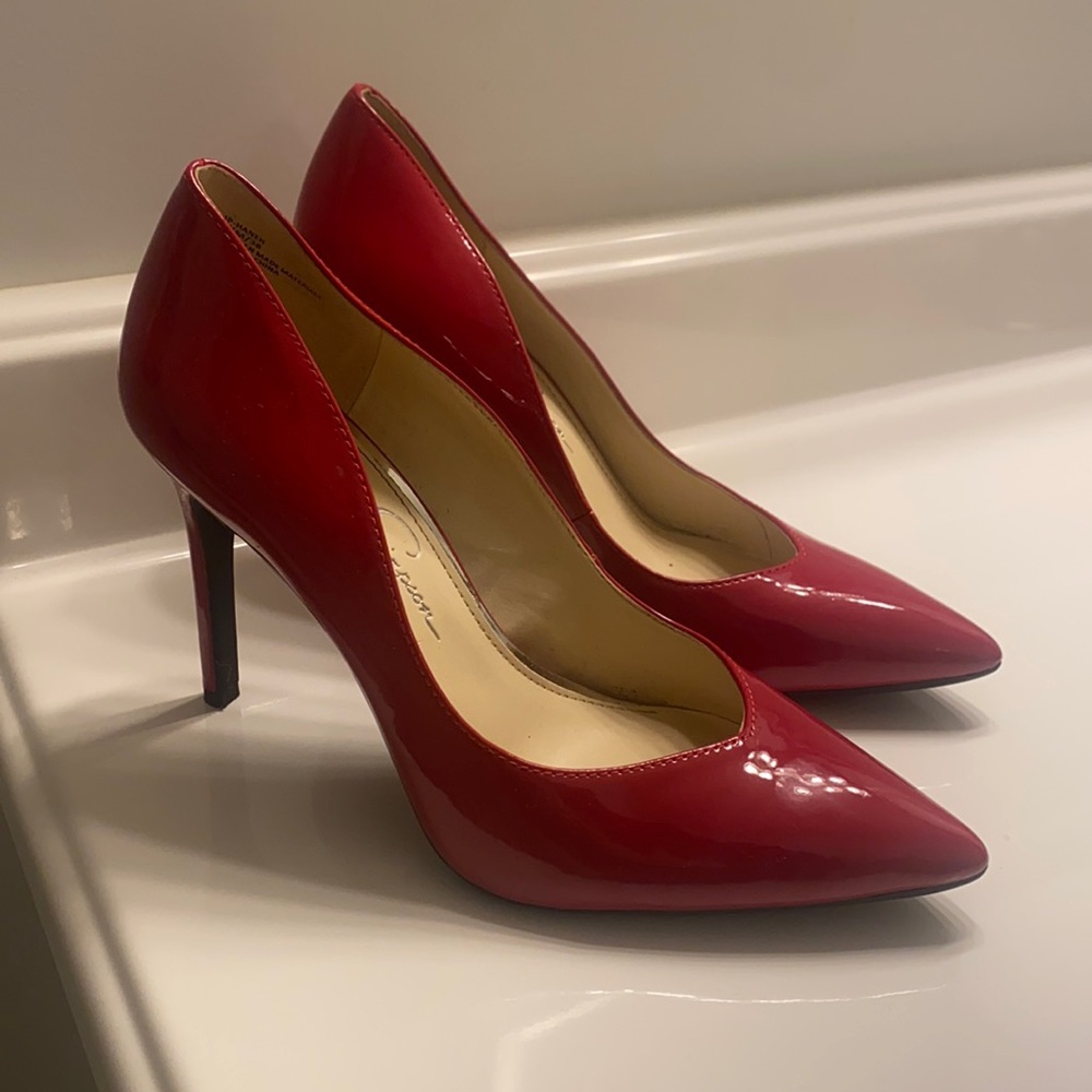 Red Jessica Simpson Heels